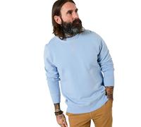Joe Browns Men's Raw Edge Crew Neck Top, Regular, Blue, UK 3XL