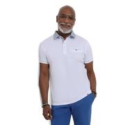 Joe Browns Men's Smart Aztec Trim Polo Shirt, White, XL