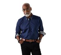 Joe Browns Men's Smart Evening Double Collar Shirt, Blue, M