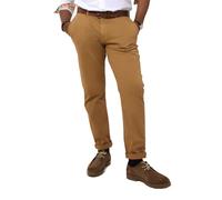Joe Browns Men's Straight Leg Chino Trousers Casual Pants, Tobacco, 32 W/32 L