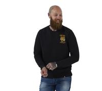Joe Browns Men's Tiger Riders Back Print Crew, Black, M