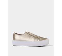 Joe Browns Women's Fashion Metallic Chunky Platform Trainers, Standard Fit, Gold, UK 5