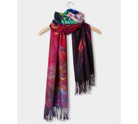 Joe Browns Peacock Design Tasseled Scarf Multi One Size
