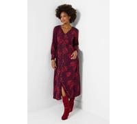 Joe Browns Petite Radiant Roses Button Through Maxi Dress In Plum Plum