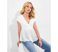 Joe Browns Relaxed Fit V-Neck Top In White White