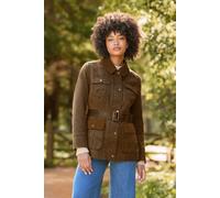 Joe Browns Remarkable Belted Wax Jacket Brown