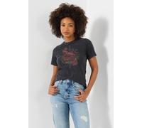 Joe Browns Rose Graphic Print Tee In Charcoal Charcoal