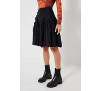 Joe Browns Women's Ruffle Lace-Up Side Mini Skirt, Regular, Black, UK 20