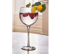 Joe Browns Set Of 4 Elegant Smokey Grey Gin Glasses In Clear Clear One Size