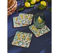 Joe Browns Set Of 4 Fruity Coasters In White White One Size