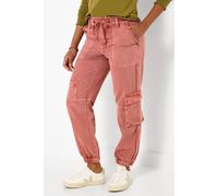 Joe Browns Women's Slim Leg Trim Detail Comfy Cargos, Regular, Pink, UK 8