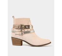 Joe Browns Star Studded Buckle Detail Ankle Boots In Light Sand Light Sand 3