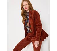 Joe Browns Stitch Detail Velvet Jacket In Burnt Orange Burnt Orange 12