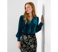 Joe Browns Stretchy Velour Blouse In Teal Teal 14