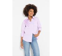Joe Browns Women's Striped Floral Applique Shirt, Relaxed, Pink, UK 10