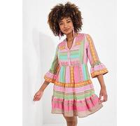 Joe Browns Summer Is Here Jacquard Tunic Dress, Pink, Size 18, Women Pink
