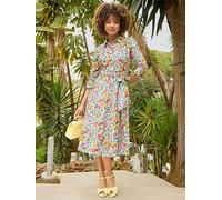 Joe Browns Sunshine Days Cotton Shirt Dress - White, White, Size 14, Women White