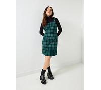 Joe Browns Trixie Check Pinafore Dress, Green, Size 14, Women Green