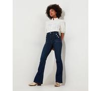Joe Browns Womens Vintage Wash High Waisted Button Pocket Jeans, Indigo, 10 UK