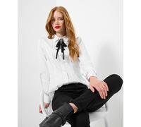 Joe Browns White Shirt With Brooch White
