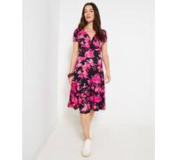 Joe Browns Winter Floral Wrap Dress In Pink Pink