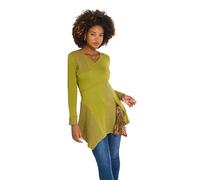 Joe Browns Women's Asymmetric Hem Jersey Tunic Shirt, Green, 12