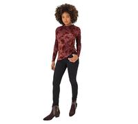 Joe Browns Women's Autumnal Flocked Floral Slim Fit Top Blouse