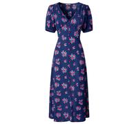 Joe Browns Women's Blue & Red Ditsy Floral Vintage-Inspired Tea Dress