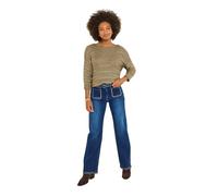 Joe Browns Women's Boat Neck Ladder Knit Jumper Pullover Sweater, Gold, 16