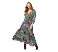 Joe Browns Women's Boho Bird Print Maxi Dress, Regular, Green, UK 10