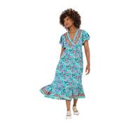 Joe Browns Women's Boho Border Print Maxi Dress, Regular Fit, Blue, UK 10