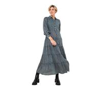 Joe Browns Women's Boho Embroidered Shirt Dress, Petite, Grey, UK 16