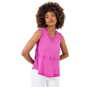 Joe Browns Women's Boho Loose Fit Vest T-Shirt, Pink, 10