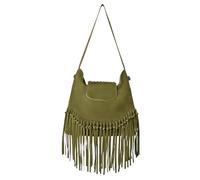 Joe Browns Women's Boho Tassel Suede Bag, Regular, Green, UK One Size
