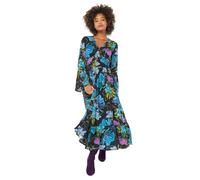 Joe Browns Women's Bold Floral Boho Maxi Dress, Black, 10 UK/Petite
