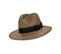 Joe Browns Women's Bow Detail Woven Fedora, One Size Brown