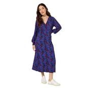 Joe Browns Women's Butterfly Print Jersey Midi Dress, Regular, Black, UK 10