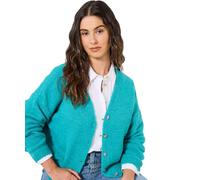 Joe Browns Women's Button Front Long Sleeve V-Neck Cardigan, Regular, Blue, UK 20