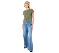 Joe Browns Women's Cable Knit V Neck Sleeveless Cardigan, Regular, Green, UK 24