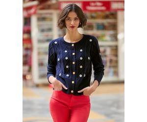 Joe Browns Women's Daisy Cable Knit Cardigan