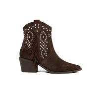 Joe Browns Womens Embellished Suede Ankle Boot, Brown, 8 UK