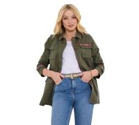Joe Browns Women's Embroidered Oversized Khaki Jacket, 12