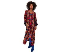 Joe Browns Women's Fashion Dramatic Sleeve Button-Through Boho Maxi Dress, Regular Fit, Orange, UK 6