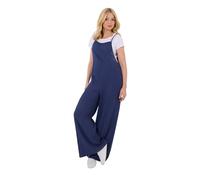 Joe Browns Women's Fashion Essential Crinkle Strappy Jumpsuit, Regular Fit, Blue, UK 10