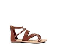 Joe Browns Women's Fashion Leather Gladiator Sandals, D Width, Standard Fit, Brown, UK 6