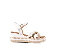 Joe Browns Women's Fashion PU Platform Wedges, E Width, Wide Fit, Gold, UK 6