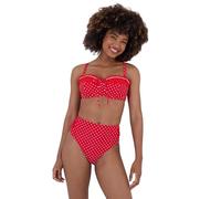 Joe Browns Women's Fashion Retro Polka Dot Swim Briefs, Red, UK 14
