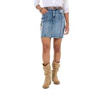 Joe Browns Floral Embroidered Stretch Denim Mini Skirt In Blue Blue 6