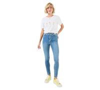 Joe Browns Women's Floral Patch Graphic Tee, Regular, White, UK 20