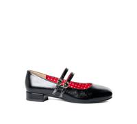 Joe Browns Women's French Ways Double Strap Mary Jane Flat Shoes, Black, UK 5